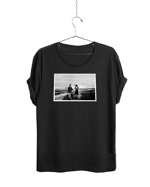 T-Shirt schwarzweiss Fotografie
