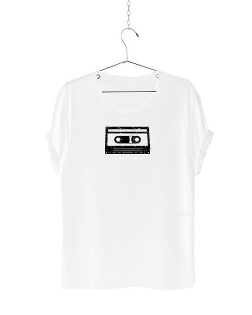 T-Shirt Weiss Kassette