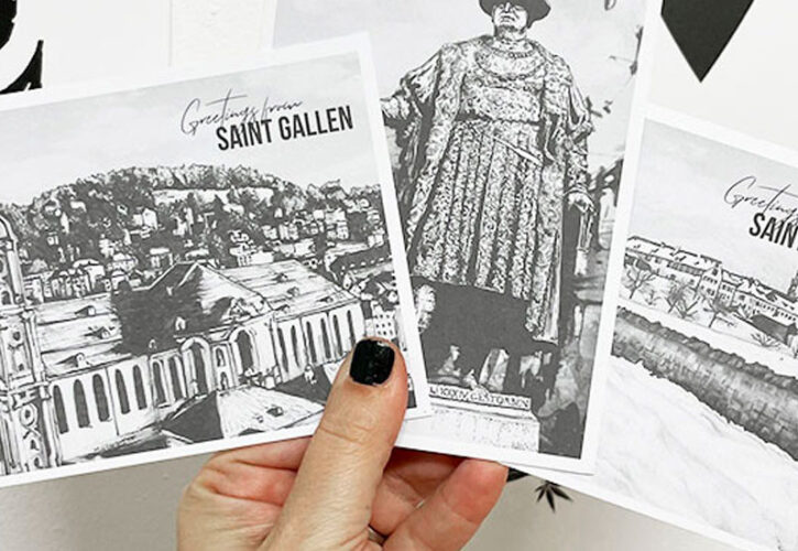Drei Postkarten für St.Gallen