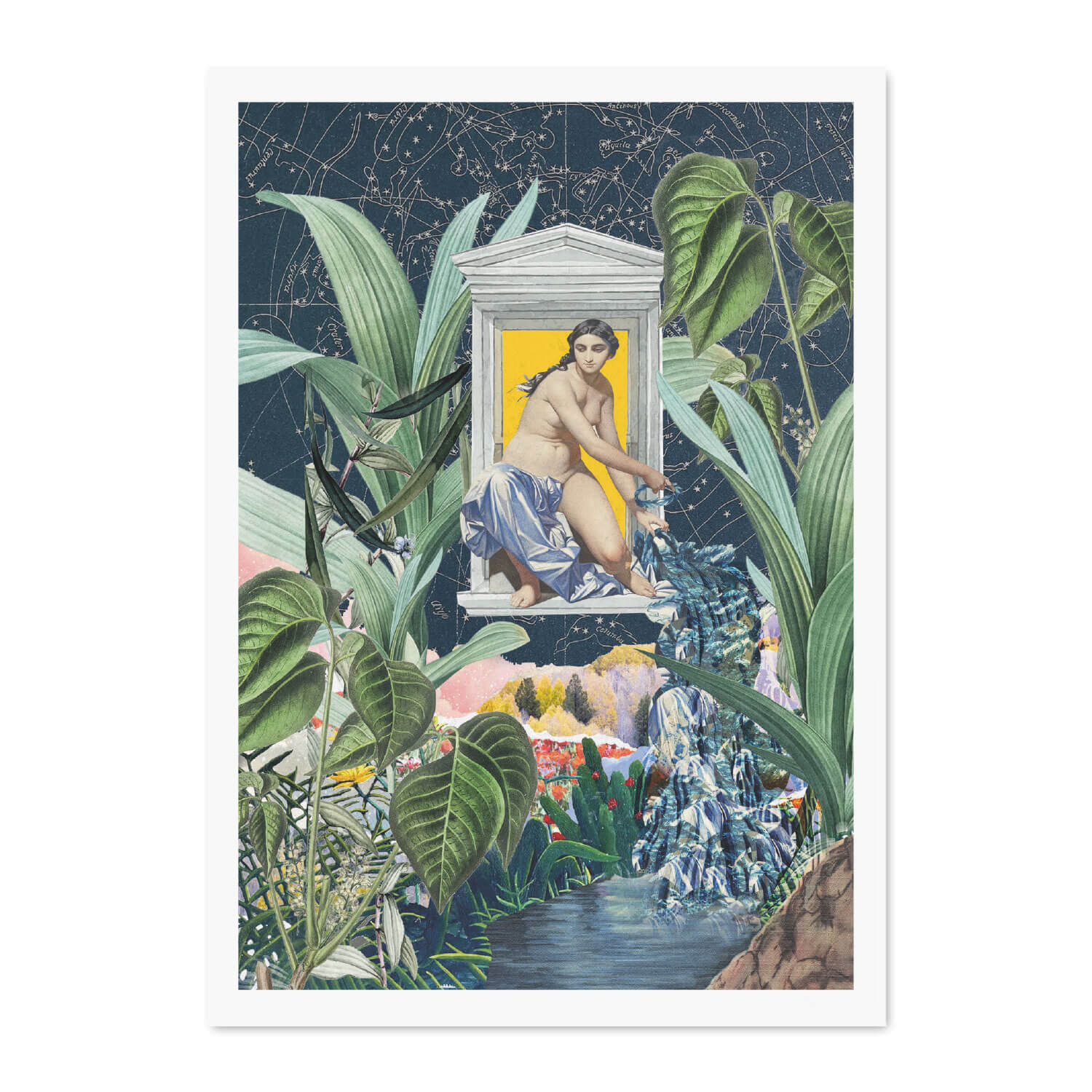 Postkarte DIN A6 – Wasserfall