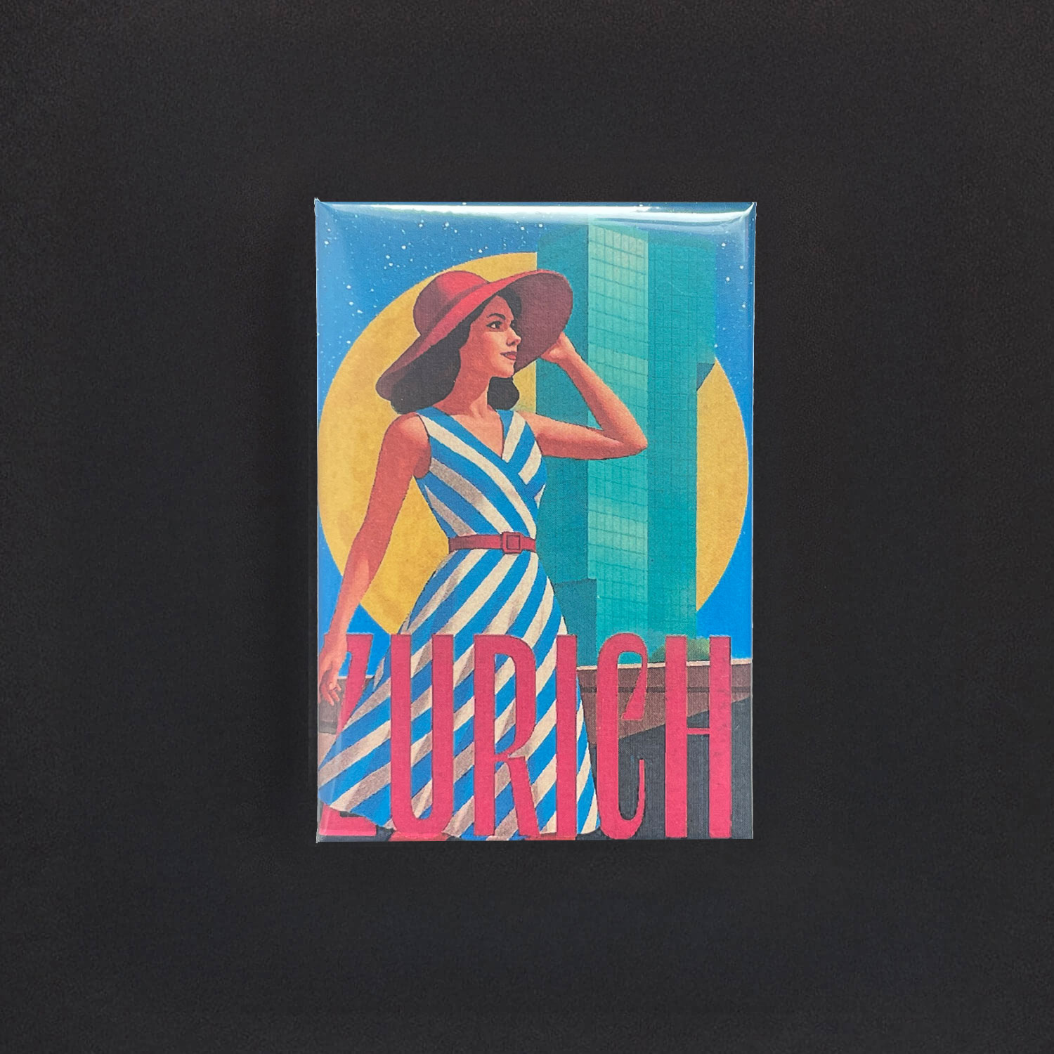 Kühlschrankmagnet Retro Zurich Zürich