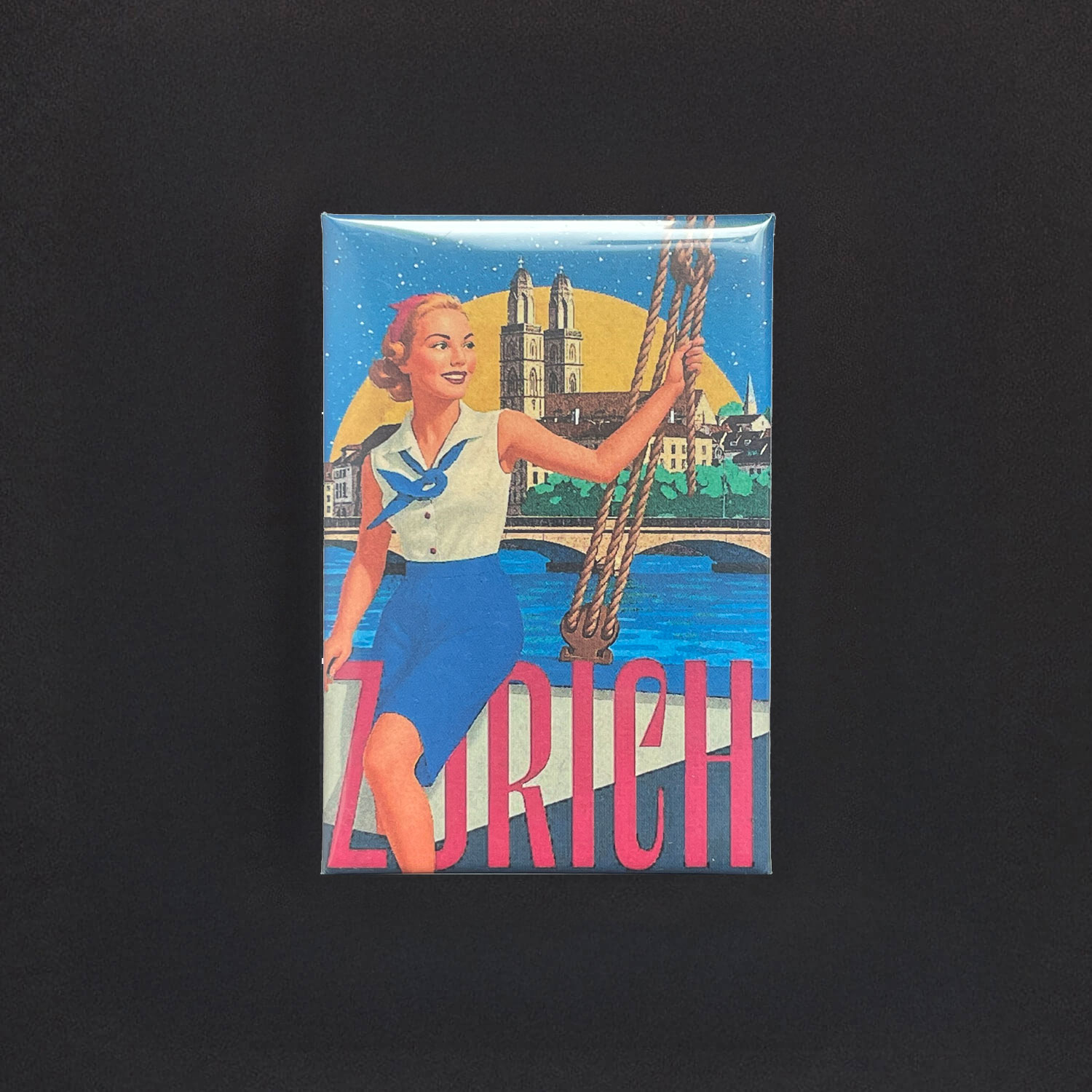 Kühlschrankmagnet Retro Zurich Zürich