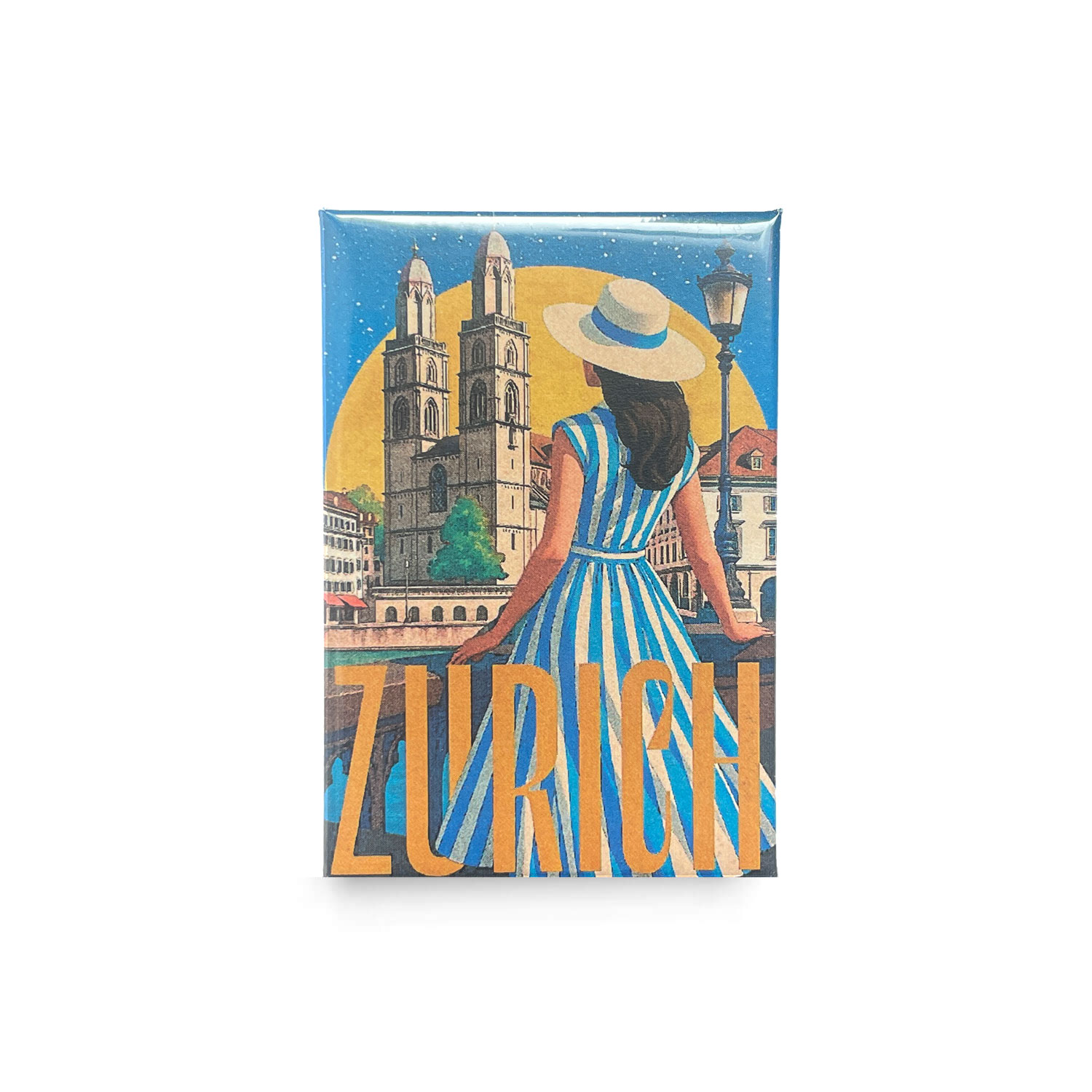 Kühlschrankmagnet Retro Zurich Zürich