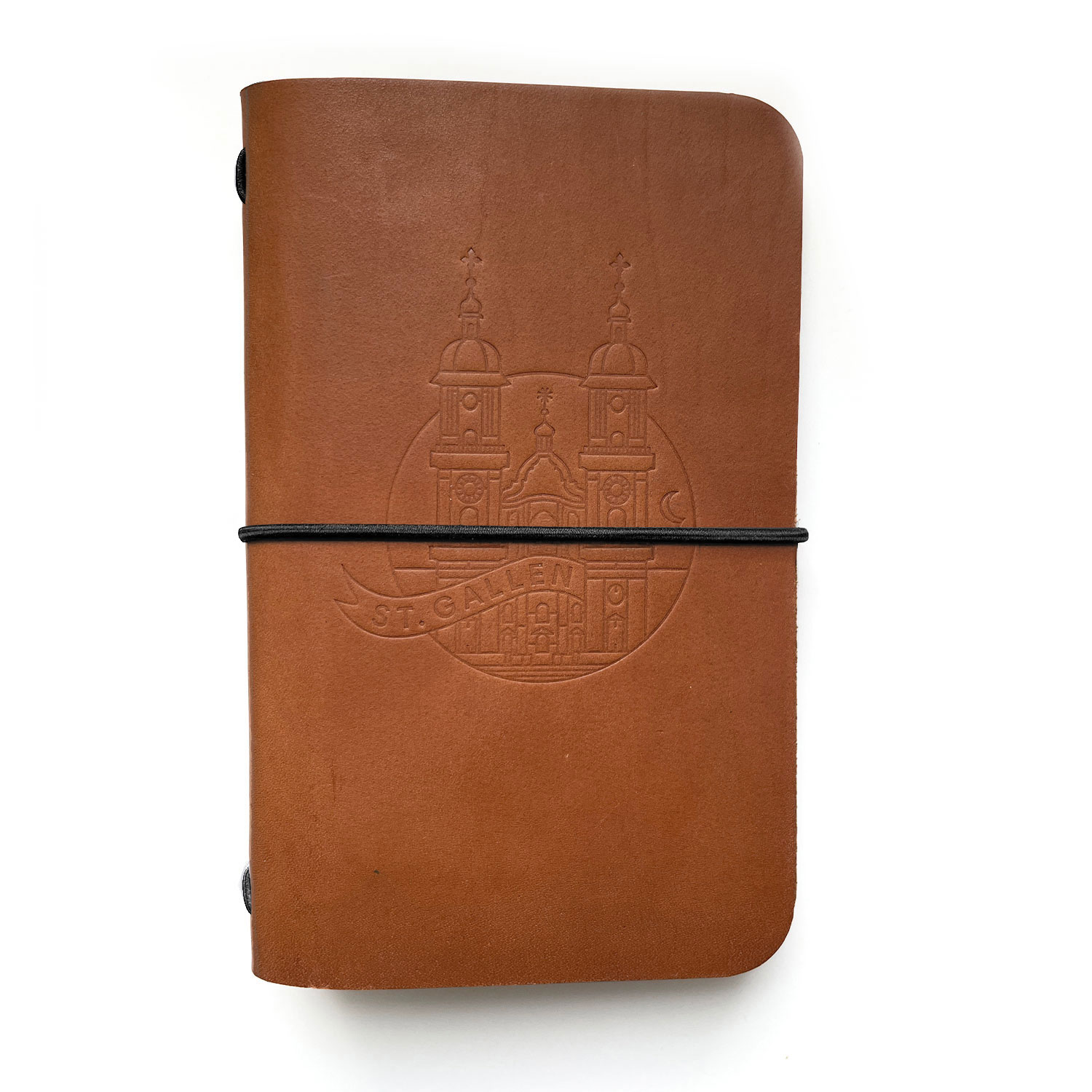 Leder Notizbuch St.Gallen – Braun Schwarz